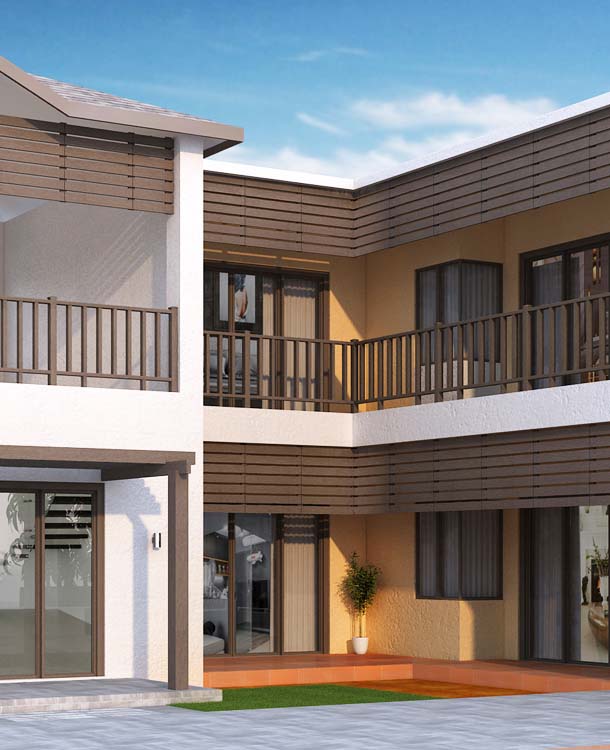 Wood Deck Railing - Window