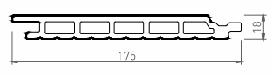 WPC Ultra Cladding width and thickness